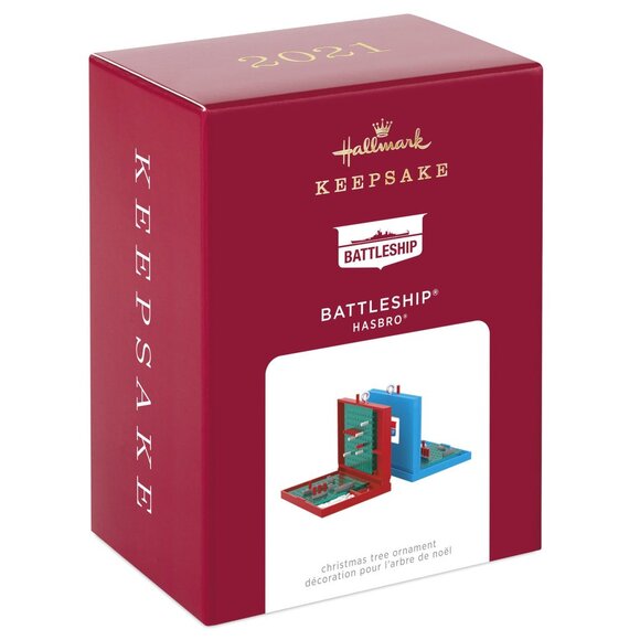 New! Hasbro Battleship Boardgame Hallmark Keepsake Christmas Ornament 2021 - Picture 1 of 5